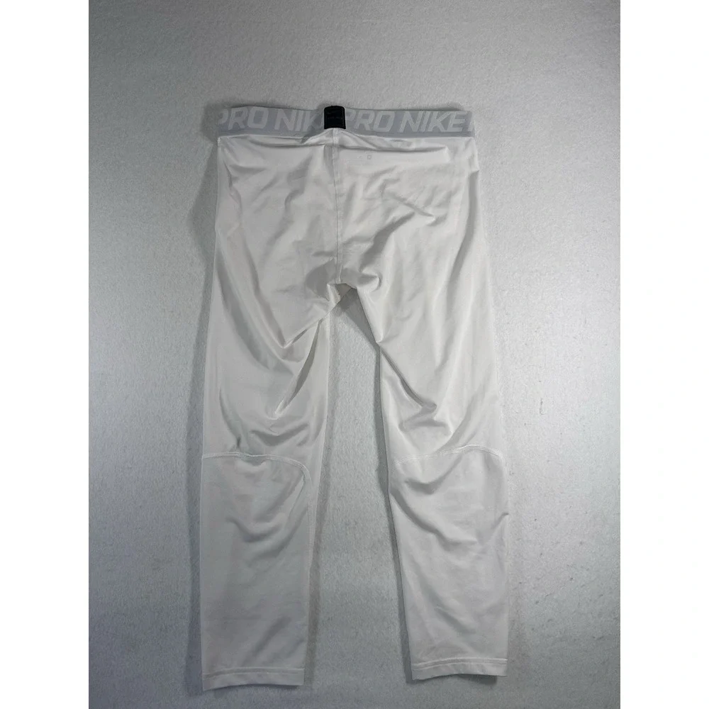 Nike Pro Dri-FIT Compression Tights Men's Medium White Athletic Base Layers